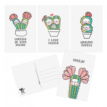 Sets de Postales Cactus